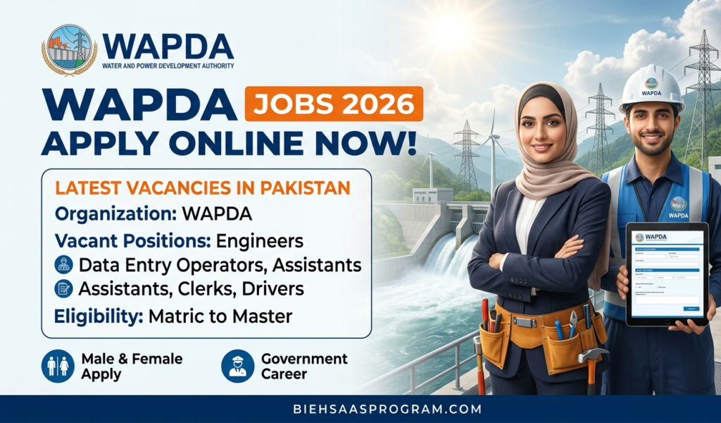 Wapda jobs apply online 2026
